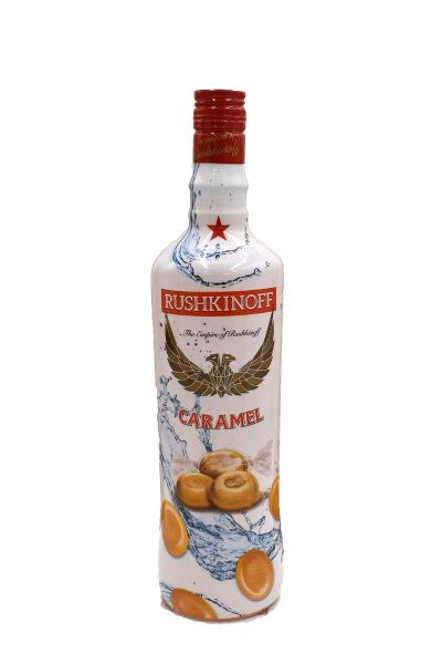 CARAMEL & VODKA RUSHKINOFF 1L 18% (LIQUER)